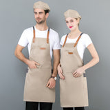 Thin Breathable Milk Tea Store Supermarket Western Restaurant Work Canvas Apron