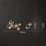 Light Luxury Restaurant Chandelier Creative Strip Lamp Modern Minimalist Bubble Lamp