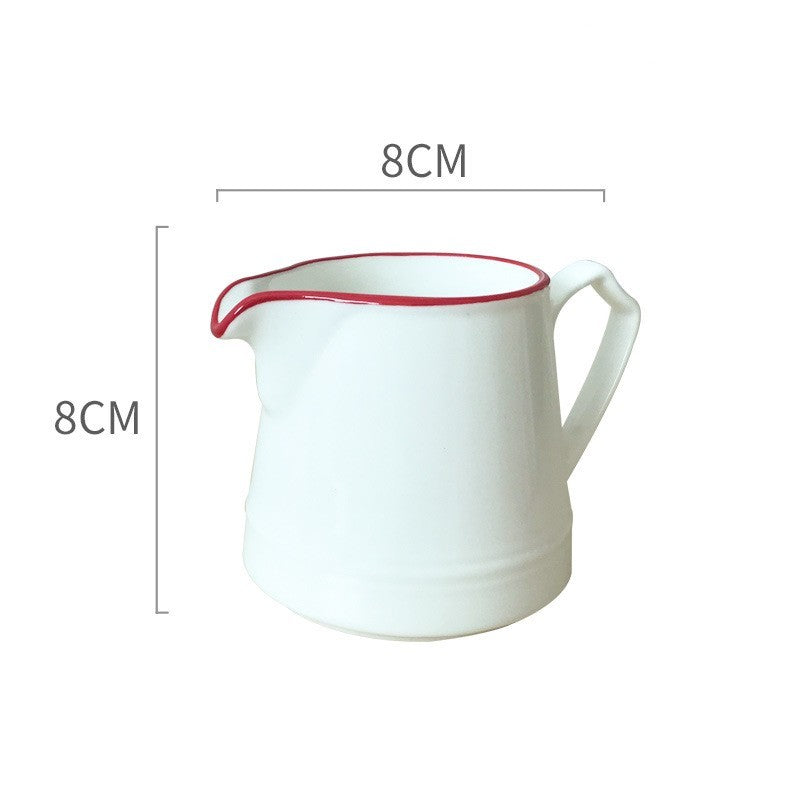 Blue Traced Coffee Milk Con Home Dressing Cup