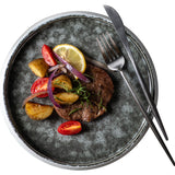 Ceramic Western Cuisine Plate Nordic Style Steak Plate Italian Pasta Dish Household Dinner Plate Restaurant Dessert Flat Ware