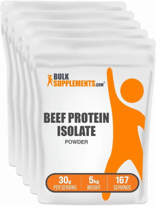 Bulksupplements Beef Protein Isolate Powder - Beef Protein Powder, Dairy Free & Lactose Free - 30G per Serving, 500G (1.1 Lbs)