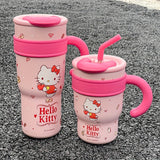 [HelloKitty Insulated Cup] HelloKitty 700ml/1200ml Insulated Cup - High-Value Water Cup - Christmas Gift Car Cup Casual Coffee Cup Large Capacity