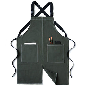 Cowboy Apron Korean Style Personality Barista Tea Shop