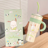 [HelloKitty Insulated Cup] HelloKitty 700ml/1200ml Insulated Cup - High-Value Water Cup - Christmas Gift Car Cup Casual Coffee Cup Large Capacity