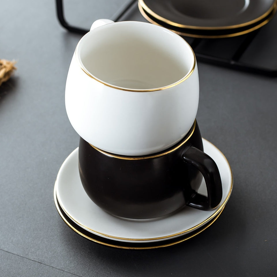 Home Stylish Matte Ceramic Coffee Cup Set