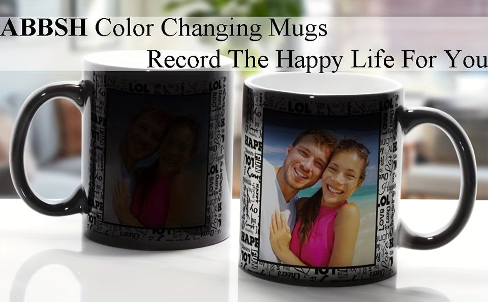 12Pack Color Changing Mugs, 11oz/15oz Black Sublimation Coffee Mug With White Gift Box