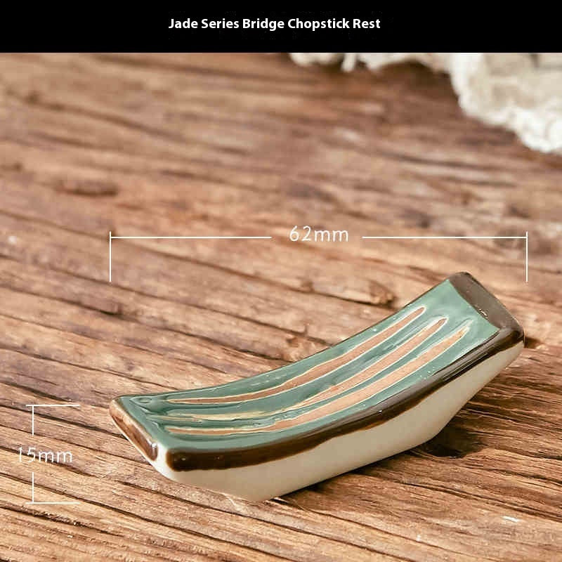 Popular Jade Sunflower White Blue Ribbon Pattern Mainland China Restaurant Home Chopsticks Shelf