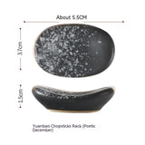 Chopsticks Shelf Ceramic Hotel Table Setting Chopsticks Holding Shelf Chopstick Rest Household Restaurant