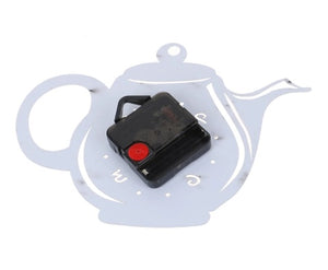 New 3D Acrylic Coffee Cup Creative DIY Acrylic Mirror Wall Clock Wall Sticker Clock Home Decoration