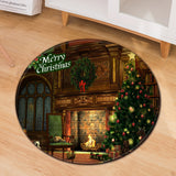 Home Anti-slip Round Floor Mat Living Room Coffee Table Bedroom Carpet