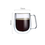 Transparent Double Coffee Cup Mug
