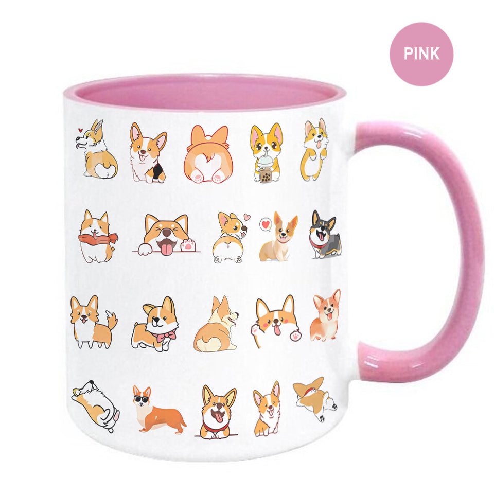 Corgi Ceramic Mug Office Home Coffee Cup