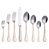 Knife Fork And Spoon Hotel Restaurant Western Tableware Household Light Luxury Tableware Set