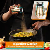 2Pcs Salt And Pepper Shakers Set With Holder,4 Oz Modern Farmhouse Kitchen Decor And Accessories For Restaurant, Wedding, Housewarming Gifts Refillable Design