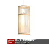 Bamboo Chandelier Chinese Restaurant Hotel Homestay Bedroom Balcony Lantern Rice Lamp