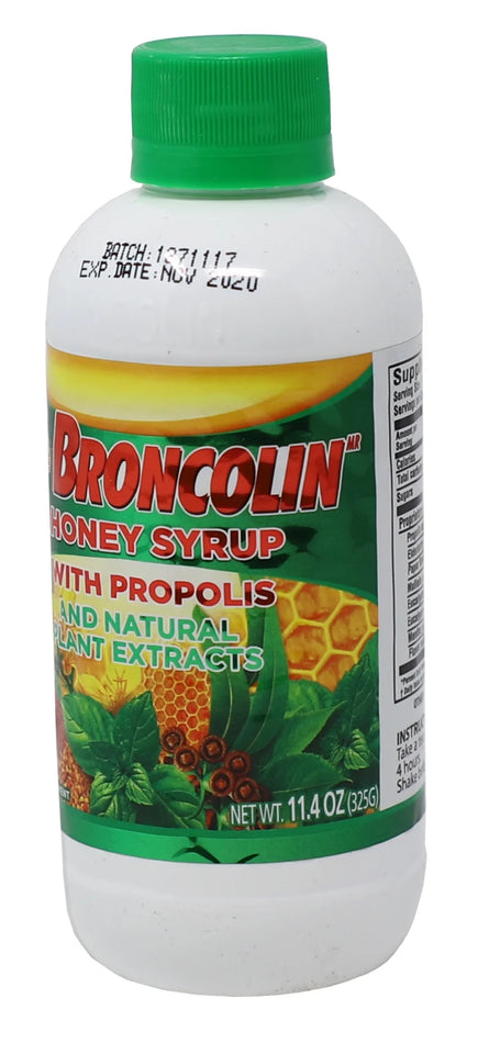 (6 Pack)  Honey Syrup with Propolis, Dietary Supplement Cough Syrup, 11.4 Oz