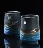 Ceramic Water Cup Couple Mug Home Coffee Creative Personality Trend Tea Set