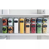 Airtight 14Pcs Food Storage Container Set - for Cereal, Sugar, Snacks & Rice