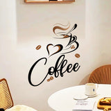 Wall Sticker English Coffee Bean