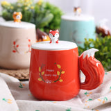High-value Mark Mug Women's Home With Lid Spoon Couple Coffee Cup
