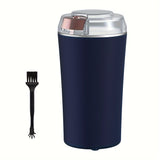 PANCERKA Semi-Automatic Electric Coffee Grinder, Stainless Steel Spice & Nut Mill with One-Touch Push-Button Operation, Reusable Filter, 110-130V US Plug, Includes Integrated Cleaning Brush