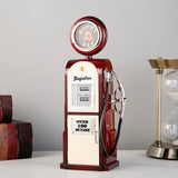 Retro Gas Station Design Music Box Hand Crank Bar Restaurant Home Decoration