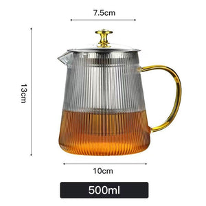 Household Glass Teapot, Thickened Tea Pot, High Temperature Resistant