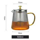 Household Glass Teapot, Thickened Tea Pot, High Temperature Resistant