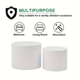 Modern Nesting Coffee Table Set, Round & Hexagonal Wooden Design, Perfect For Small Living Spaces, Two Circular Side Tables Or Stylish Hexagonal Side Tables