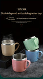 304 Stainless Steel Coffee Cup, Portable Simple Water Cup, Suitable For Outdoor Camping Travel