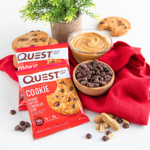 Quest Protein Cookie, Keto Friendly, Peanut Butter Chocolate Chip Flavored, Soft and Chewy, 12 Count