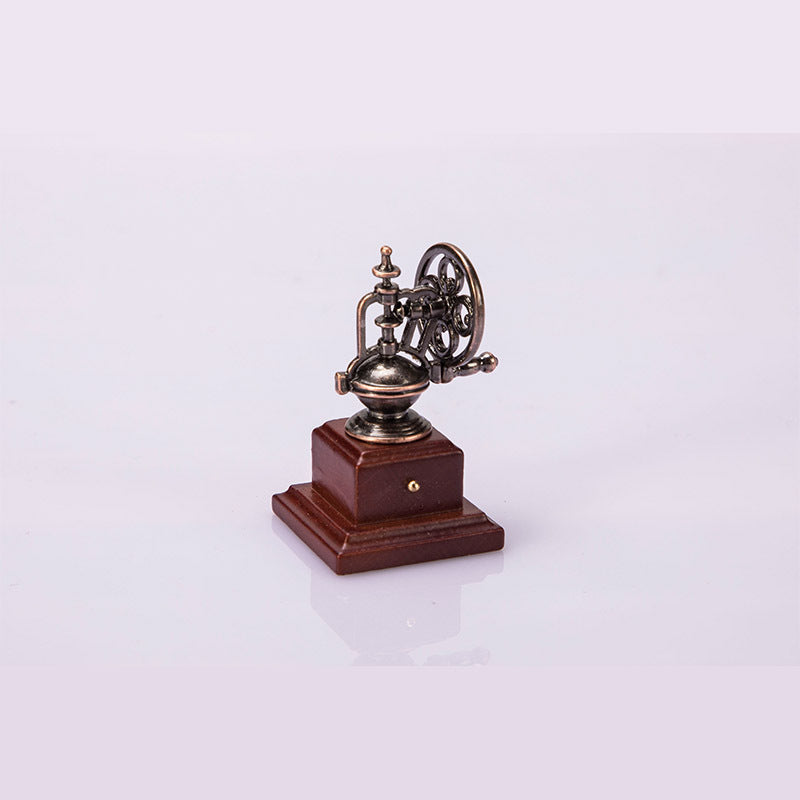 Cottage Mini Static Model Miniature Retro Hand Grinding Coffee Machine