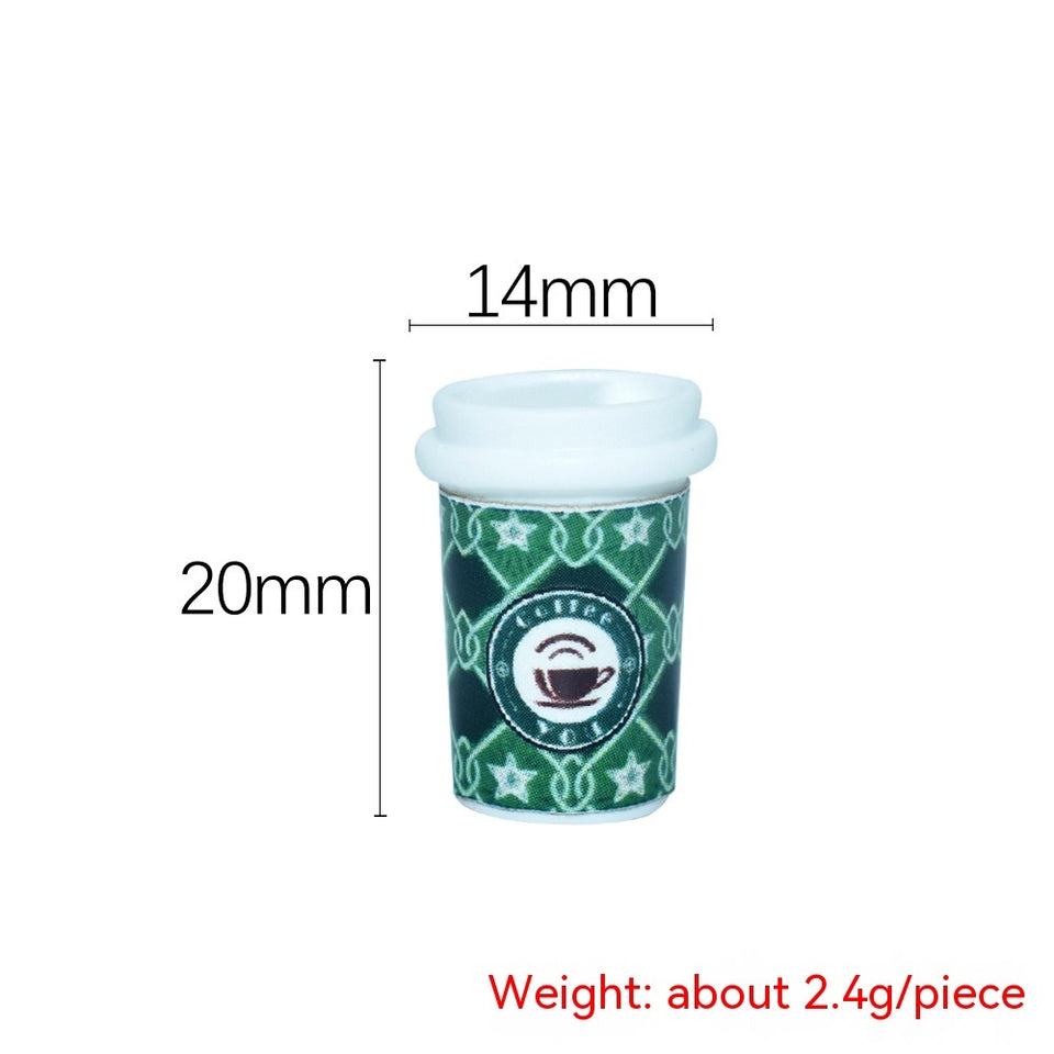 Resin Christmas Coffee Cup Pendant
