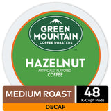 Green Mountain Coffee Hazelnut Decaf  K-Cup Pods, Light Roast Coffee, 48Ct
