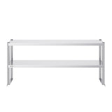 VEVOR Double Overshelf, Double Tier Stainless Steel Overshelf, 12 X 60 Inch Double Deck Overshelf, Height Adjustable Overshelf Prep Work Table For Kitchen, Restaurant And Workshop