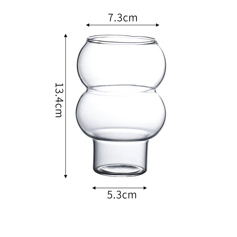 Net Red Glass Ice Latte Coffee Milk Beverage Juice Dessert Shop  Cup