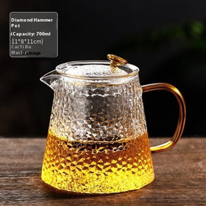 Household Hammer Pattern Electric Ceramic Stove Filter Tea Brewing Pot