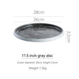 Ceramic Western Cuisine Plate Nordic Style Steak Plate Italian Pasta Dish Household Dinner Plate Restaurant Dessert Flat Ware