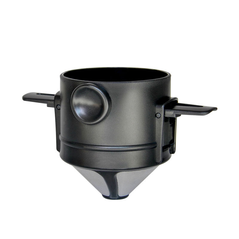 Folding Hand Coffee Tea Stainless Steel Double-layer Drip Filtering Tool Hanging Ear