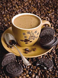 Diamond  Coffee Mosaic Landscape Painting