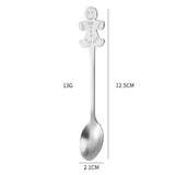 Creative Coffee Holiday Gift Box Stainless Steel Christmas Tableware Spoon