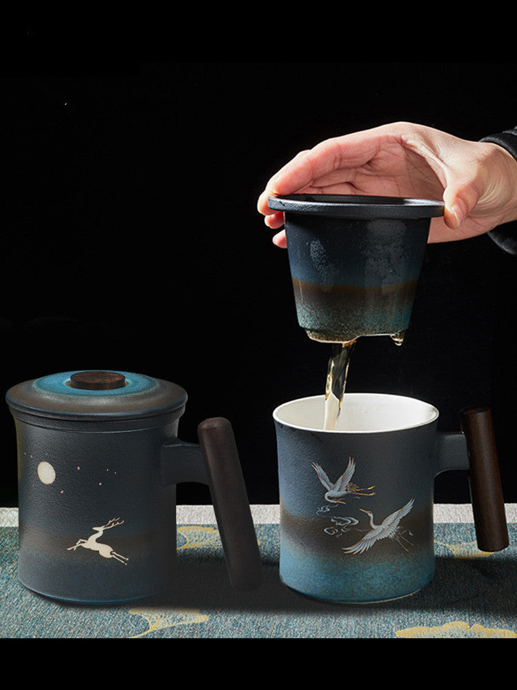 Ceramic Water Cup Couple Mug Home Coffee Creative Personality Trend Tea Set