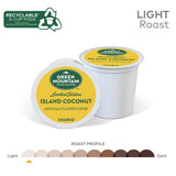 Green Mountain Coffee Island Coconut, K-Cup Pods, Light Roast, 24 Count for Keurig Brewers