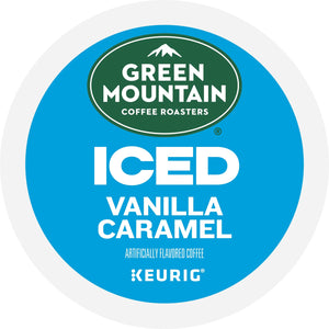 , ICED Vanilla Caramel Flavored Iced K-Cup Coffee Pods, 12 Count