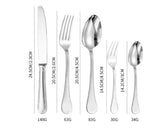 Knife Fork And Spoon Hotel Restaurant Western Tableware Household Light Luxury Tableware Set