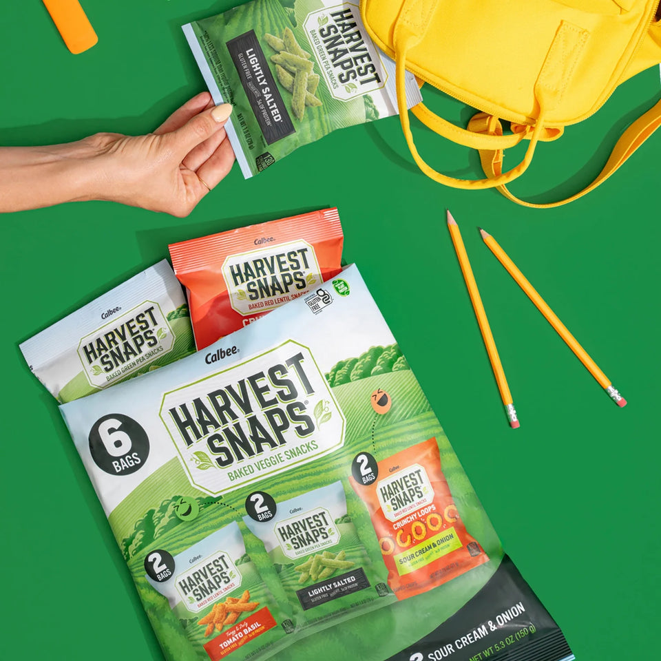 Variety Bag Baked Gluten Free Snacks, Veggie Crisps, 3 Flavors, 6 Bags, 5.3 Oz