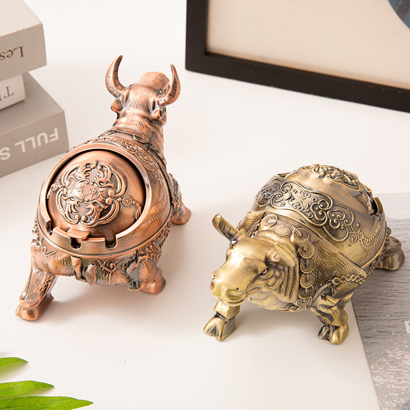 Luxury Creative Personality Home Living Room Coffee Table With Cover Anti Fly Ash Ashtray