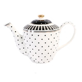 European Style Striped Dot Ceramic Coffee Cup And Saucer Set Home Afternoon Tea