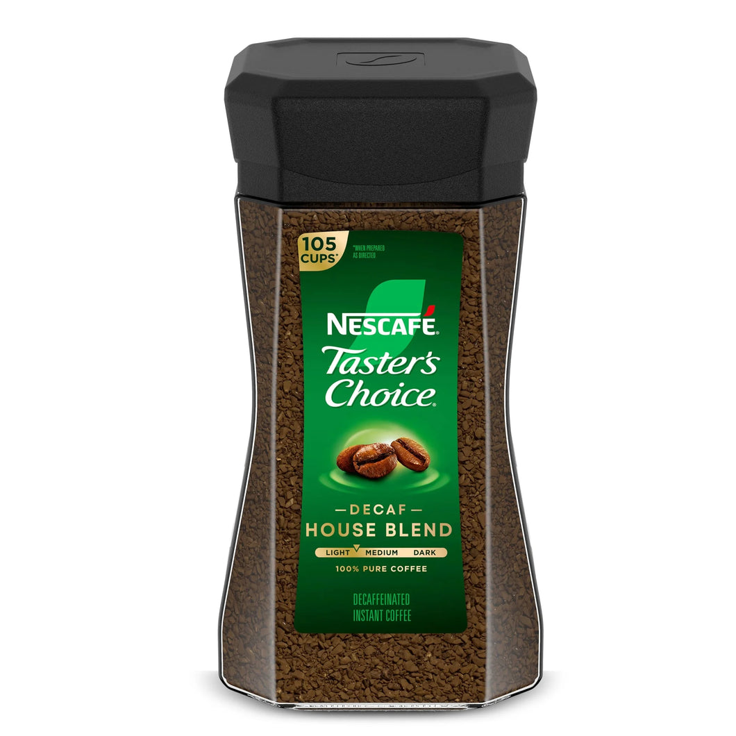 Taster'S Choice Decaf House Blend, Medium Light Roast Instant Coffee, 7 Oz, 1 Jar