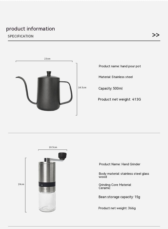 Household Drip Filter Handmade Coffee Pot Set